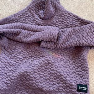 Calvin Klein Quilted Sweater Purple